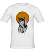 Мужская футболка Геометрический Волк фото