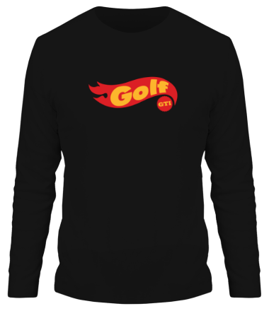 Мужская футболка длинный рукав Golf GTI hot wheels