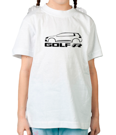 Детская футболка VW Golf R silhouette