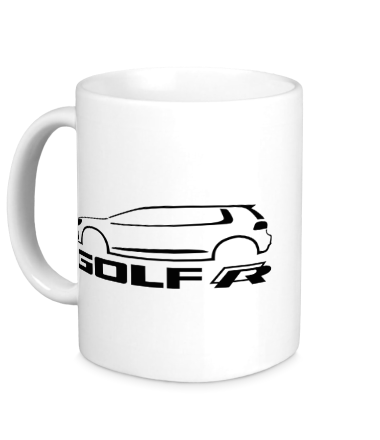 Кружка VW Golf R silhouette