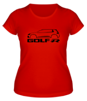 Женская футболка VW Golf R silhouette