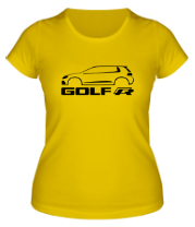 Женская футболка VW Golf R silhouette фото