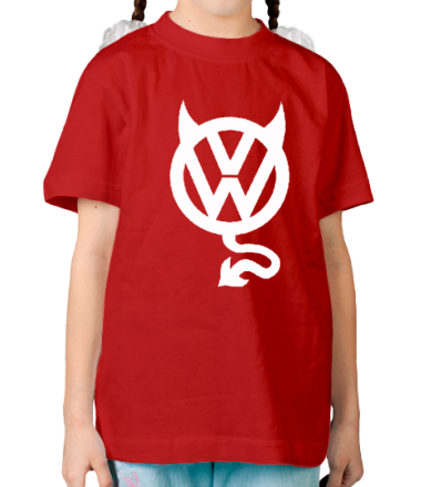 Детская футболка VW Devil logo
