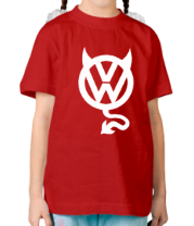 Детская футболка VW Devil logo фото