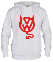 Толстовка худи VW Devil logo фото