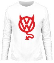 Мужская футболка длинный рукав VW Devil logo фото
