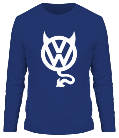 Мужская футболка длинный рукав VW Devil logo