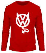 Мужская футболка длинный рукав VW Devil logo