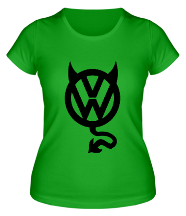 Женская футболка VW Devil logo