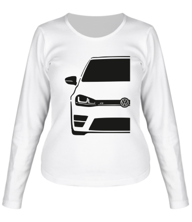 Женская футболка длинный рукав VW MK7 R Black