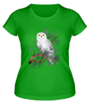 Женская футболка Снежная сова фото