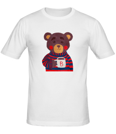 Мужская футболка Медведь с какао