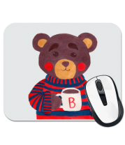 Коврик для мыши Медведь с какао фото