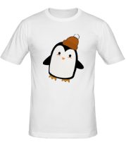 Мужская футболка Зимний пингвин фото