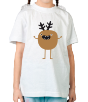 Детская футболка Рождественский олень фото