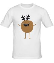 Мужская футболка Рождественский олень фото