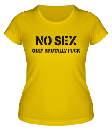 Женская футболка No sex