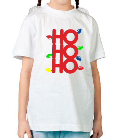 Детская футболка Хо хо хо, с рождеством
