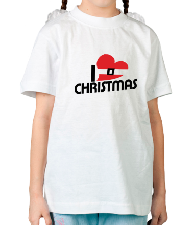 Детская футболка Я люблю Рождество