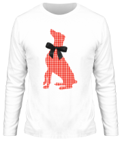 Мужская футболка длинный рукав Retro Christmas Dog Style фото