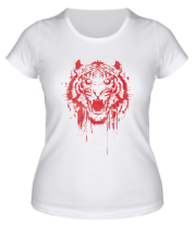 Женская футболка Рёв тигра фото