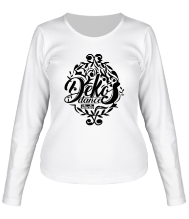 Женская футболка длинный рукав ДЕКОС (логотип)