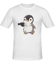 Мужская футболка Опасный пингвин