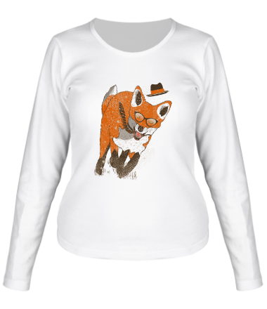 Женская футболка длинный рукав Fox on Rush