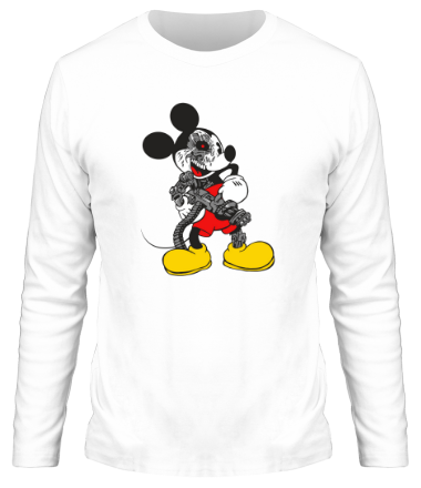 Мужская футболка длинный рукав Terminator Mickey