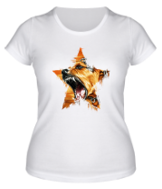 Женская футболка Звёздный пёс фото