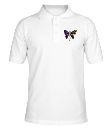 Мужская футболка поло Skull Butterfly