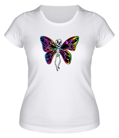 Женская футболка Skull Butterfly
