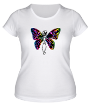Женская футболка Skull Butterfly