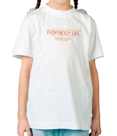 Детская футболка Everybody lies