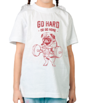 Детская футболка Go Hard or Go Home фото