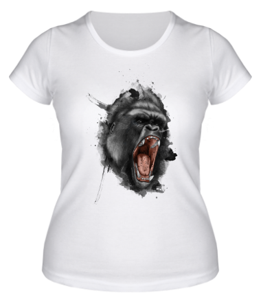 Женская футболка Злая горилла