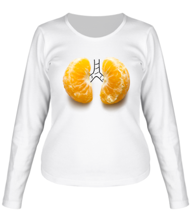 Женская футболка длинный рукав Мандарин в лёгких
