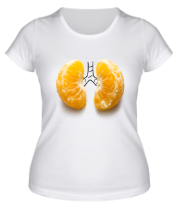 Женская футболка Мандарин в лёгких