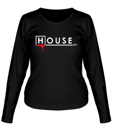 Женская футболка длинный рукав Хаус