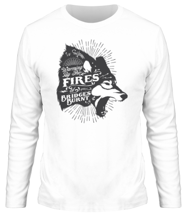 Мужская футболка длинный рукав Warming By The Fires