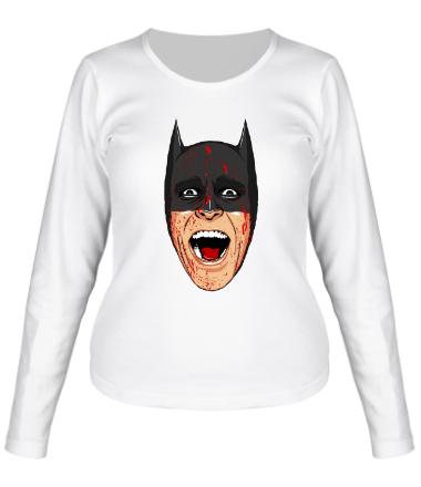 Женская футболка длинный рукав Batman psycho