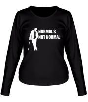 Женская футболка длинный рукав Normal's not normal фото