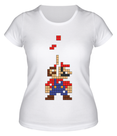 Женская футболка Тетрис Супер Марио