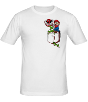 Мужская футболка Карманный Марио