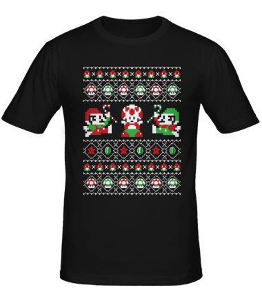 Мужская футболка Рождественские Супер Братья 