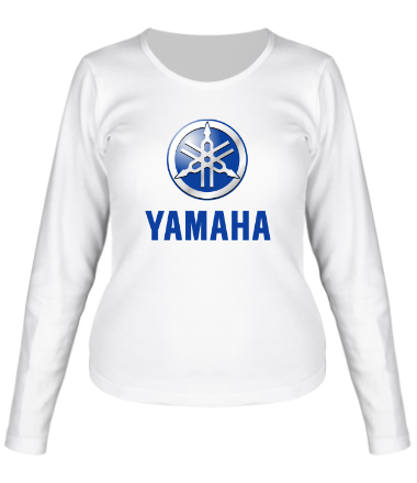 Женская футболка длинный рукав Yamaha (logo)