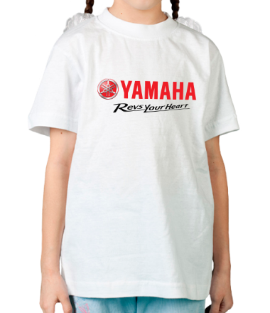 Детская футболка Yamaha. Revs your heart.