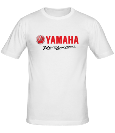 Мужская футболка Yamaha. Revs your heart.