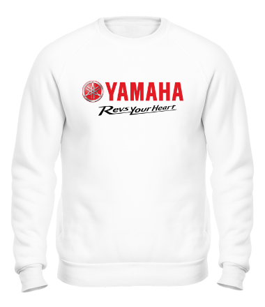 Толстовка без капюшона Yamaha. Revs your heart.