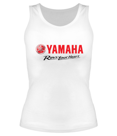 Женская майка борцовка Yamaha. Revs your heart.
